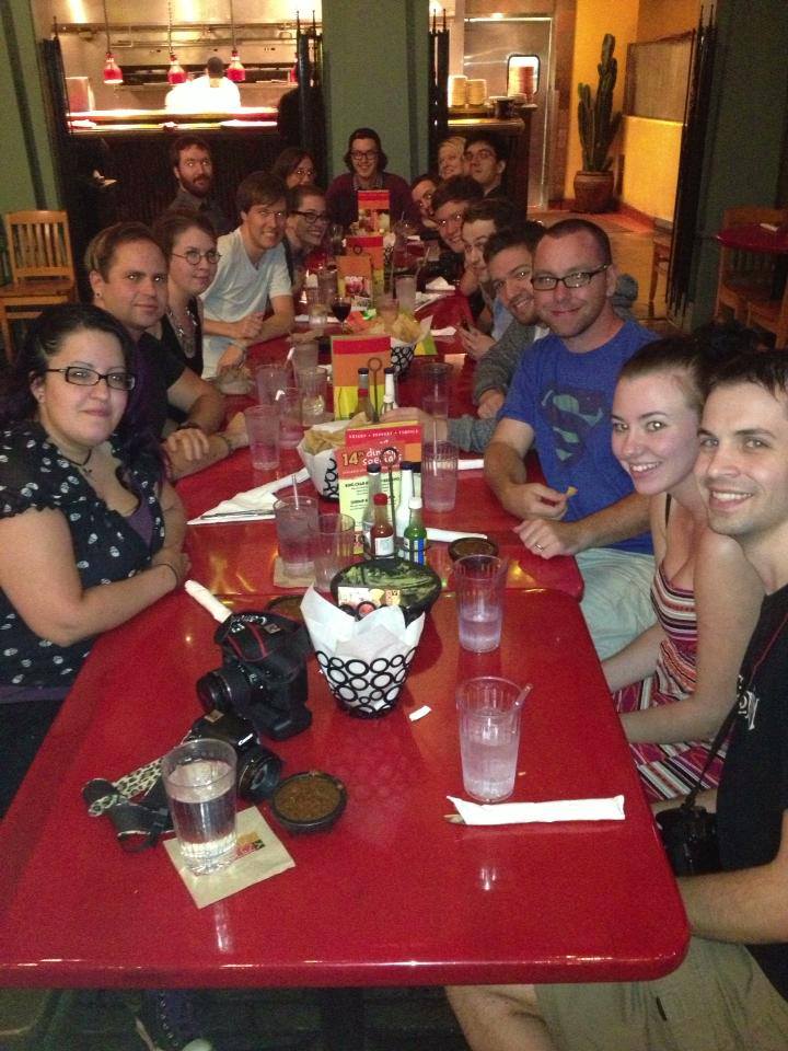 Filmmakers hanging out